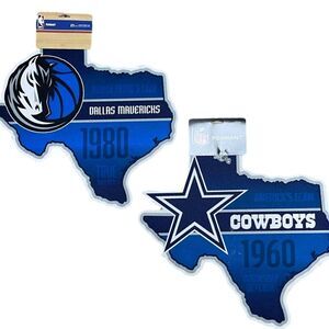 NFL NBA Bundle Dallas Cowboys Mavericks Man Cave Official licensed Pennants NWT